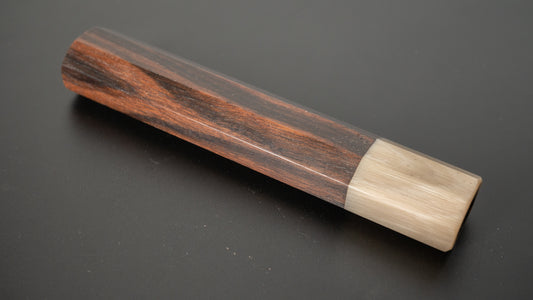Taihei Makassar ebbenhouten achthoekige handgreep (Santoku/Nakiri/Deba/Usuba L)
