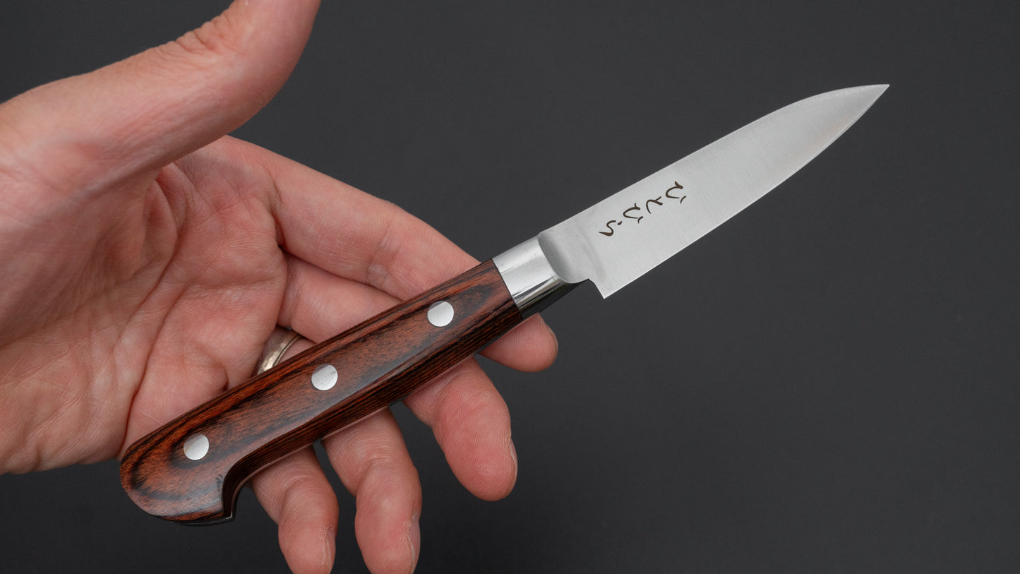 Hitohira Hiragana Paring 80mm Imitation Mahogany Handle