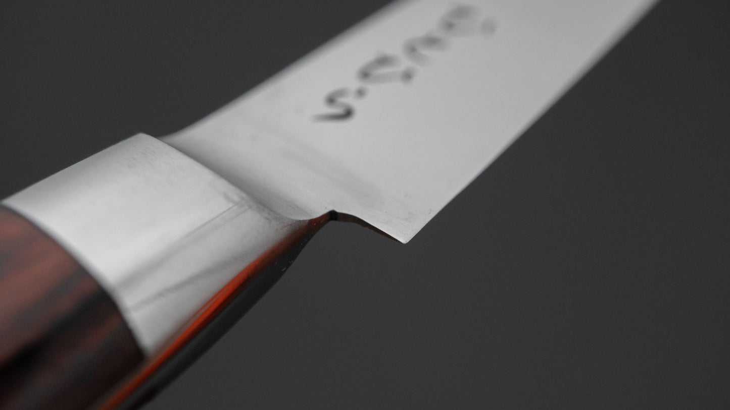 Hitohira Hiragana Paring 80mm Imitation Mahogany Handle