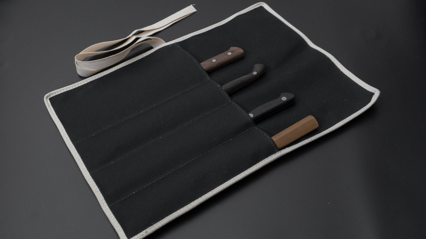 Hitohira 4 Zakken Canvas Messenrol Zwart