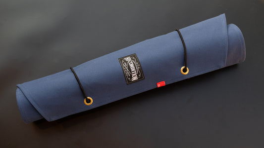 HI-CONDITION Hanpu Canvas messenrol met 9 zakken, marineblauw