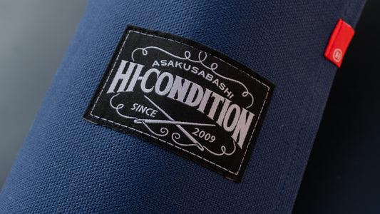 HI-CONDITION Hanpu Canvas 9 Pockets Knife Roll Navy