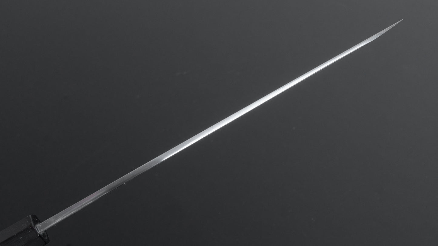 Hitohira Kikuchiyo Manzo Blue #2 Yanagiba 210 mm ebbenhouten handvat (Saya)