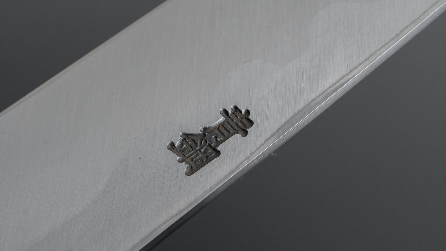 Hitohira Kikuchiyo Manzo Blue #2 Yanagiba 210 mm ebbenhouten handvat (Saya)