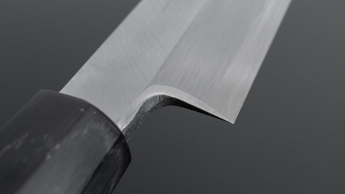 Hitohira Kikuchiyo Manzo Blue #2 Yanagiba 210 mm ebbenhouten handvat (Saya)