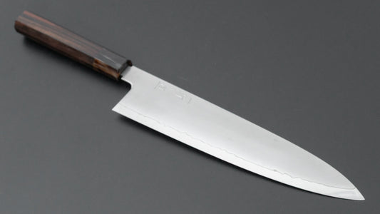 Hitohira Nao SG2 Kasumi Gyuto 240 mm ebbenhouten handvat