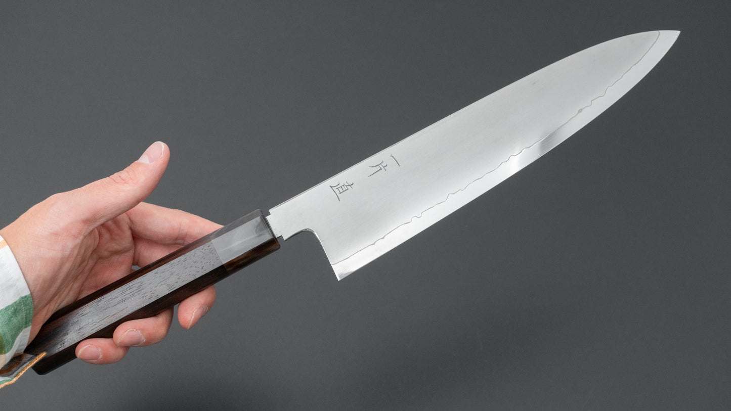Hitohira Nao SG2 Kasumi Gyuto 240mm Ebony Handle