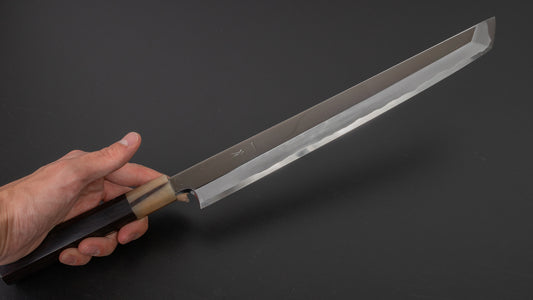 Hitohira Togashi Wit #1 Yanagi Sakimaru 300 mm ebbenhouten handvat (spiegel gepolijst / Saya)