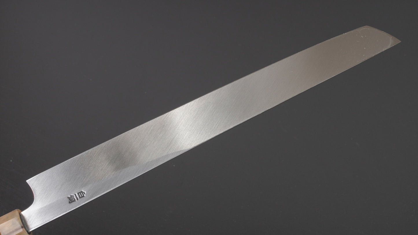 Hitohira Togashi Wit #1 Yanagi Sakimaru 300 mm ebbenhouten handvat (spiegel gepolijst / Saya)