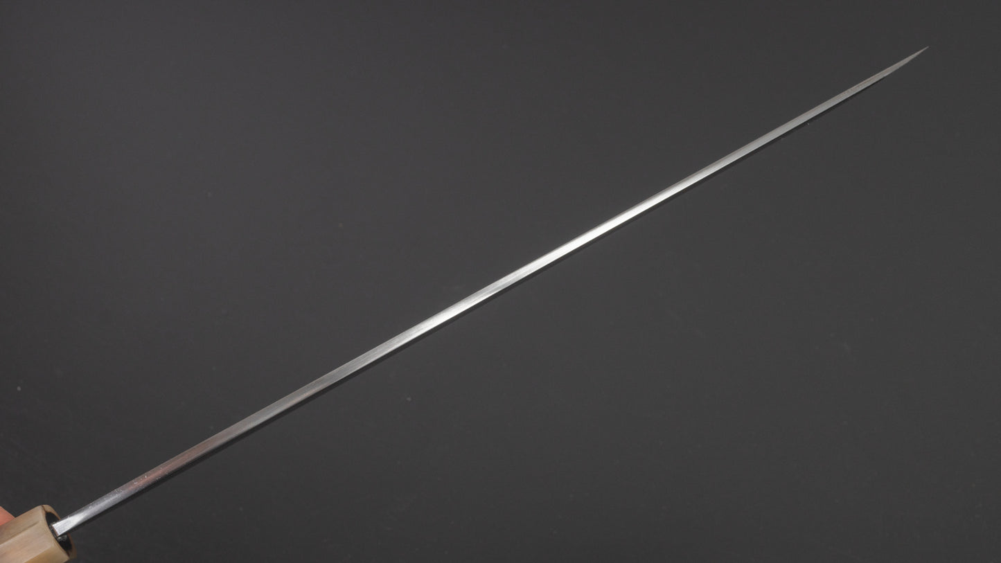 Hitohira Togashi Wit #1 Yanagi Sakimaru 300 mm ebbenhouten handvat (spiegel gepolijst / Saya)