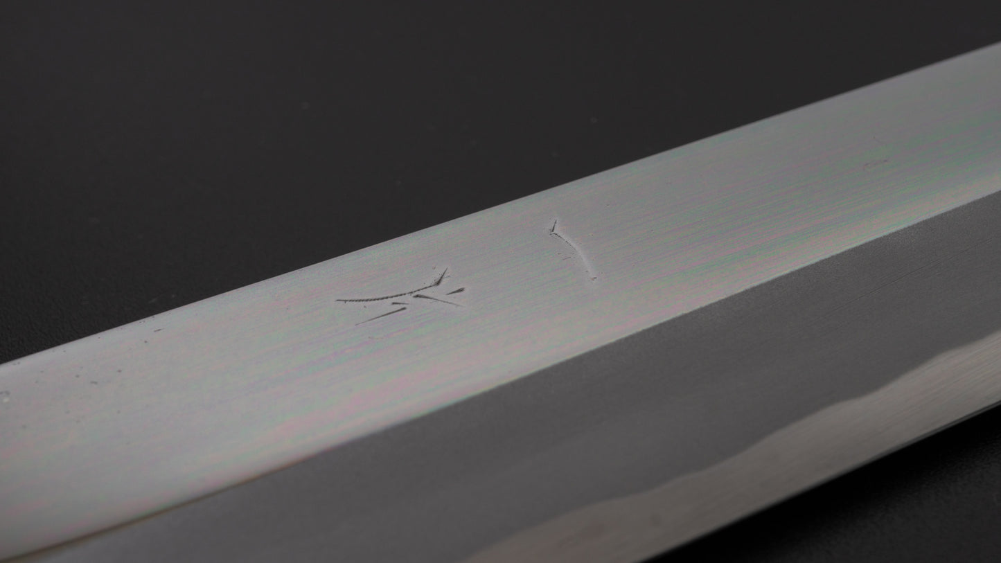 Hitohira Togashi Wit #1 Yanagi Sakimaru 300 mm ebbenhouten handvat (spiegel gepolijst / Saya)