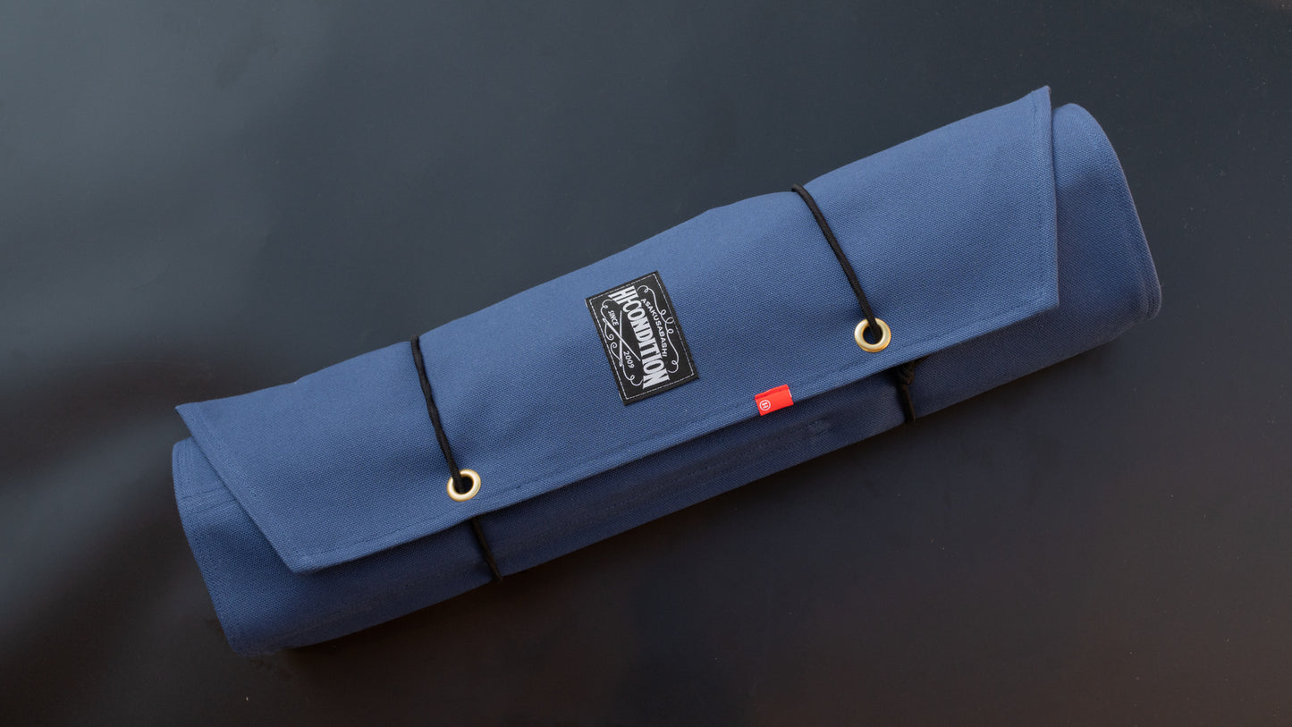 HI-CONDITION Hanpu Canvas 9 Pockets Knife Roll Navy