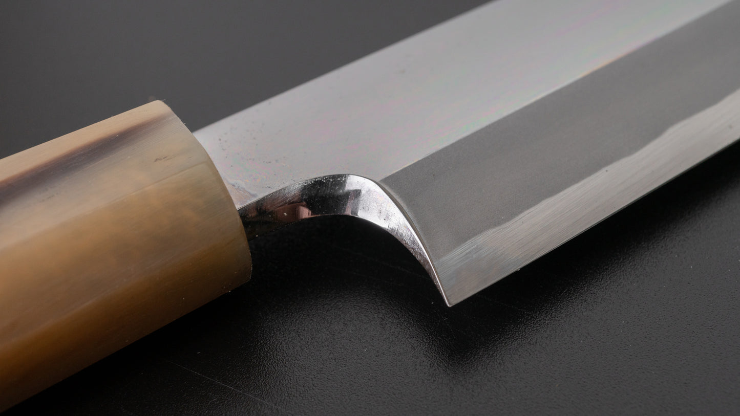 Hitohira Togashi Wit #1 Yanagi Sakimaru 300 mm ebbenhouten handvat (spiegel gepolijst / Saya)