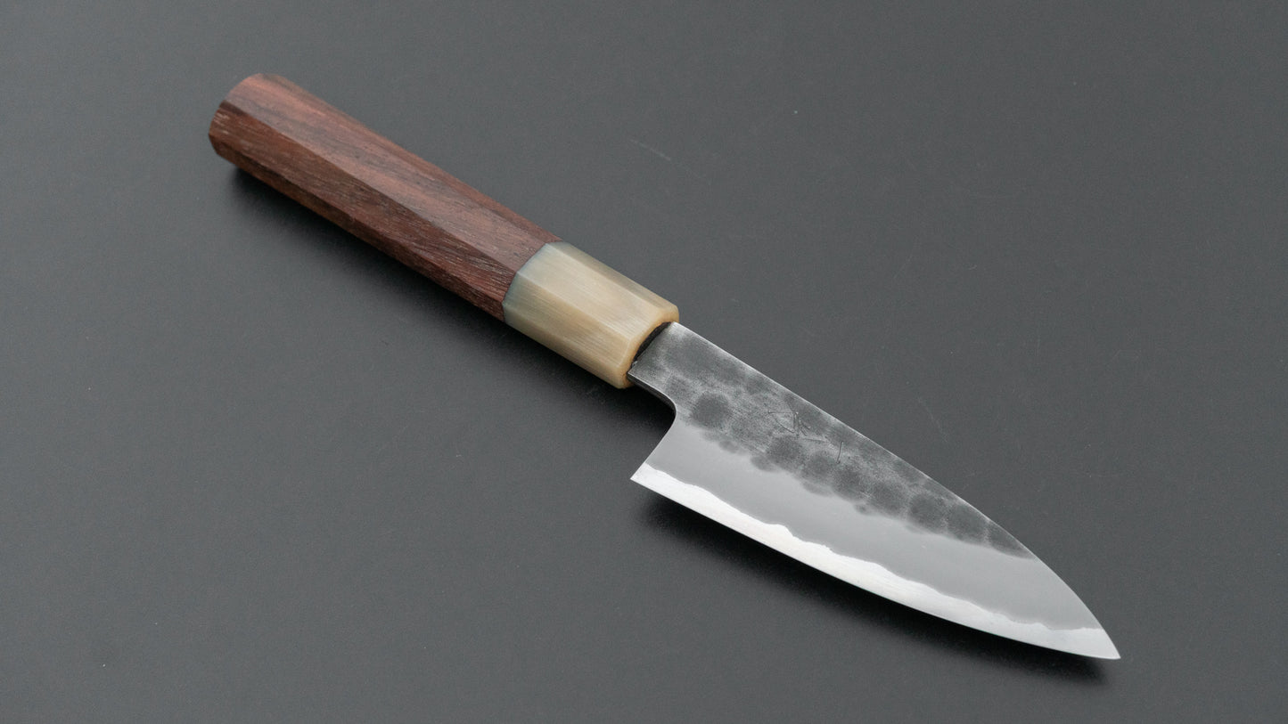 Hitohira Hinode Tsuchime White #2 Stainless Clad Paring 90mm Taihei Wood Handle