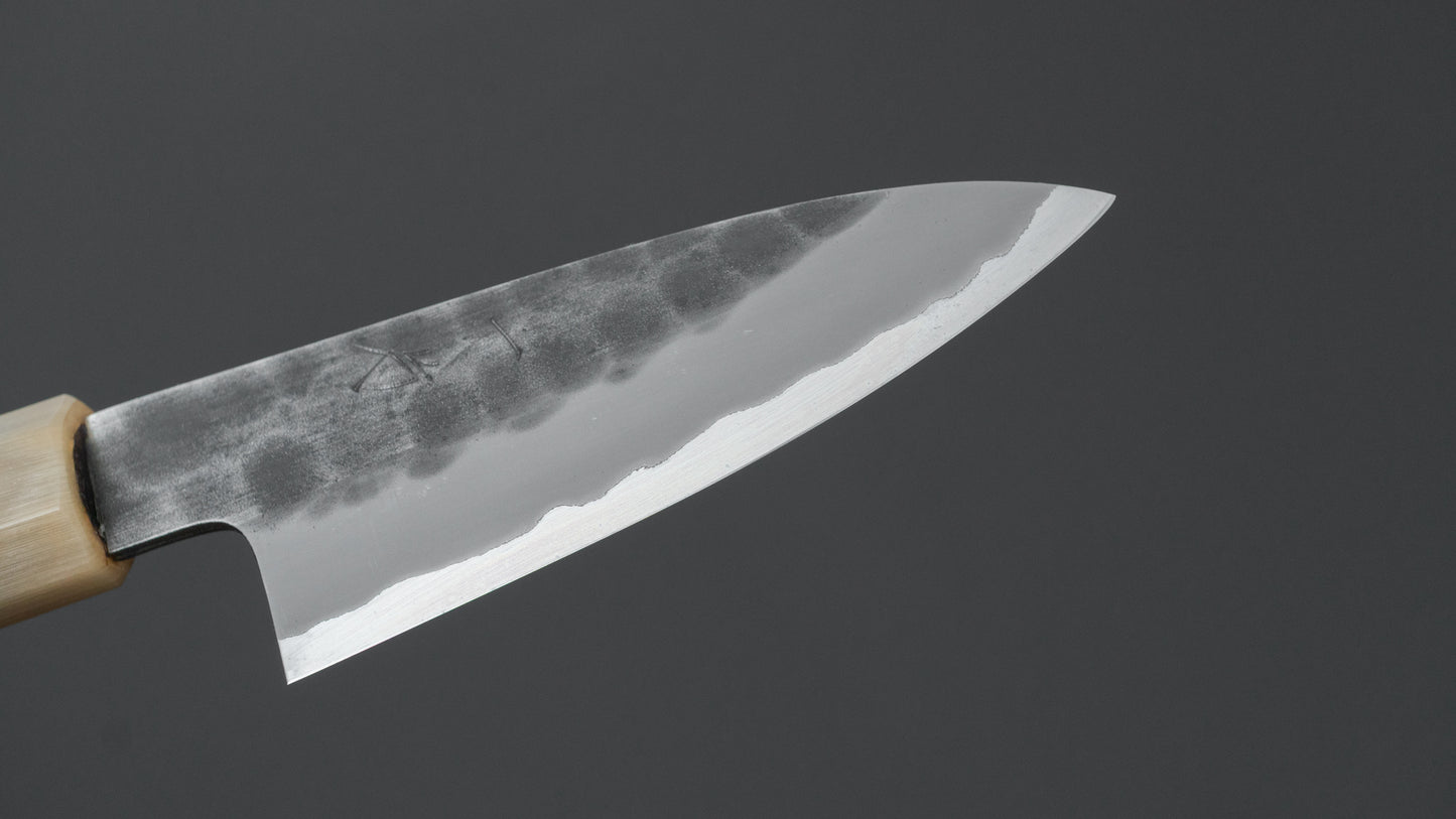 Hitohira Hinode Tsuchime White #2 Stainless Clad Paring 90mm Taihei Wood Handle