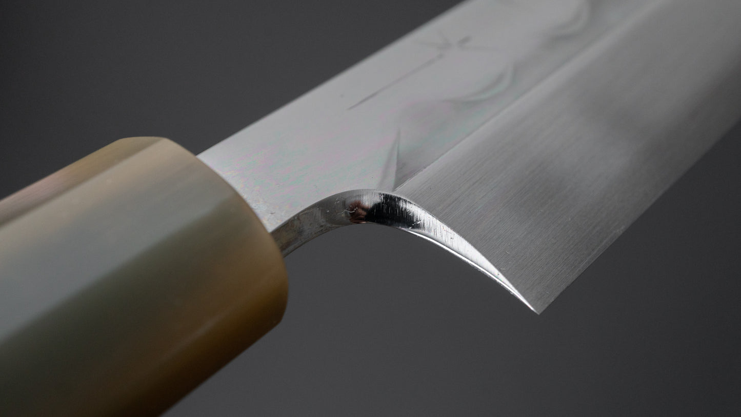 Hitohira Togashi White #1 Mizu Honyaki Yanagi Sakimaru 330mm Ziricote Handle (Saya)