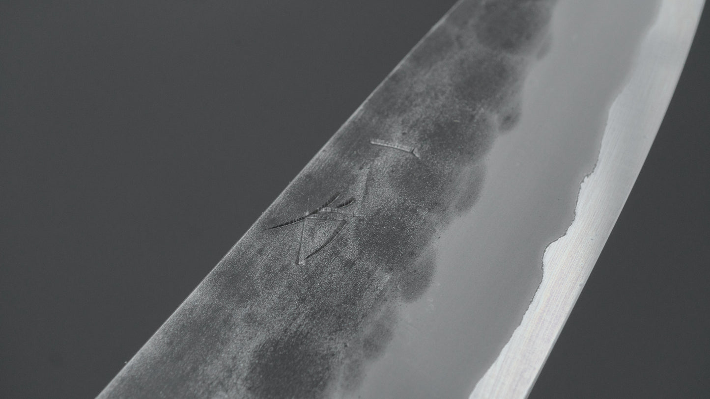 Hitohira Hinode Tsuchime White #2 Stainless Clad Paring 90mm Taihei Wood Handle