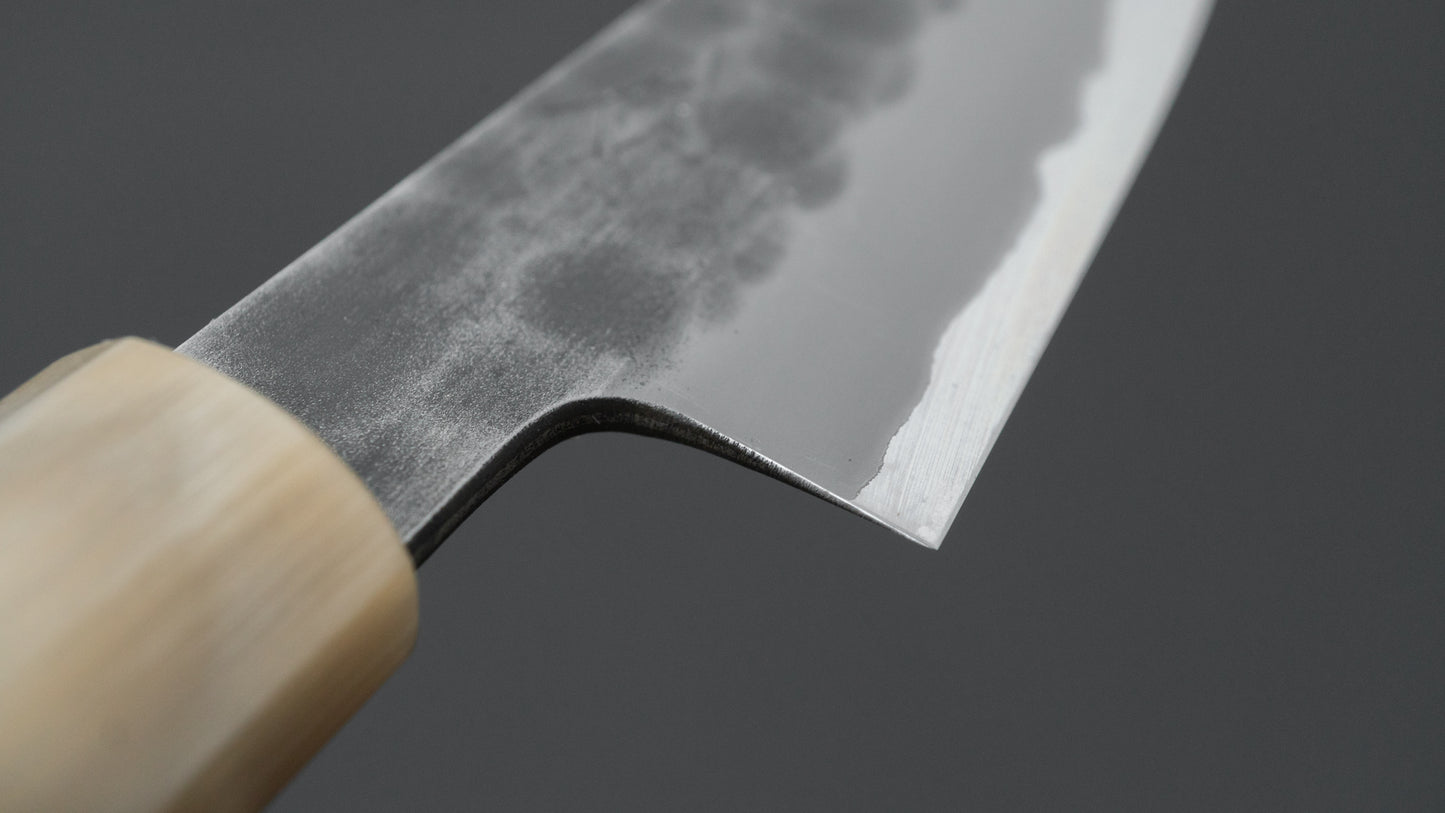 Hitohira Hinode Tsuchime White #2 Stainless Clad Paring 90mm Taihei Wood Handle