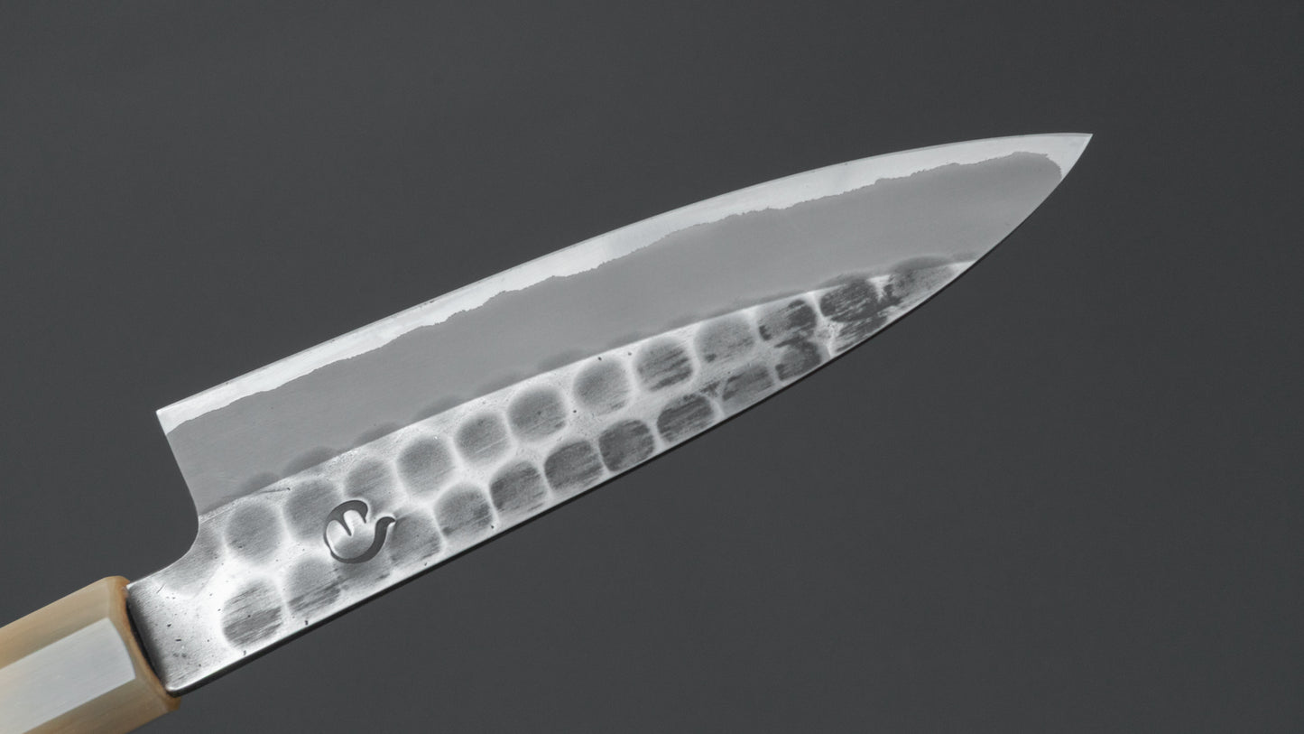 Hitohira Hinode Tsuchime Wit #2 Roestvrijstalen Petty 135mm Taihei Houten Handvat