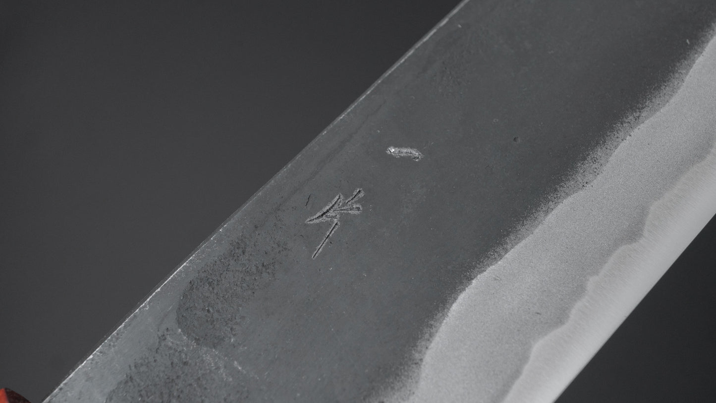 Hitohira Tosa Kurouchi Blue #2 Nakiri 170mm Walnut Handle (Rengas Ferrule)