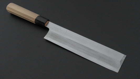 Hitohira Nakagawa Mosuke Silver #3 Usuba 225mm Ho Wood Handle (Saya)