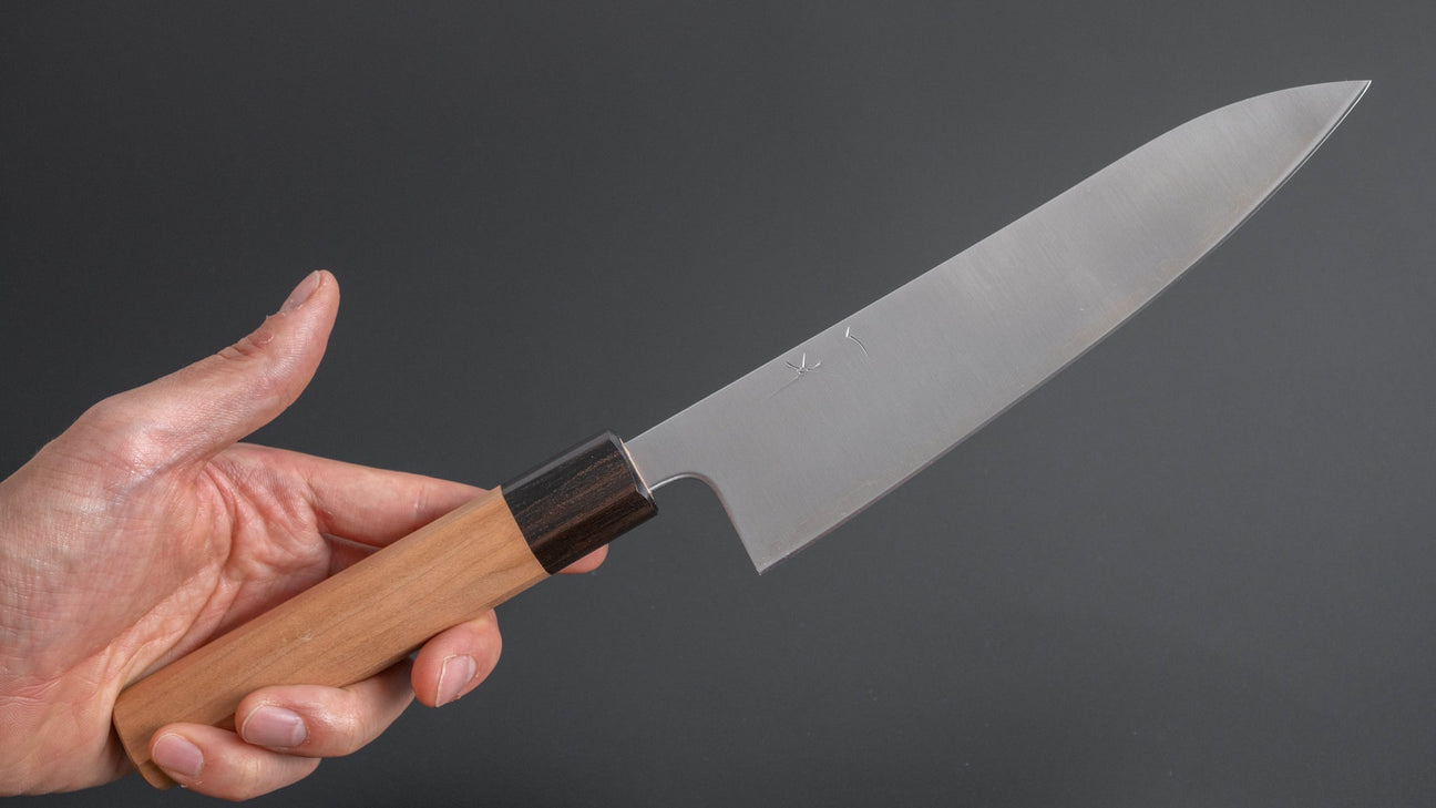 Hitohira Futana SB Migaki Gyuto 180mm Cherry Wood Handle