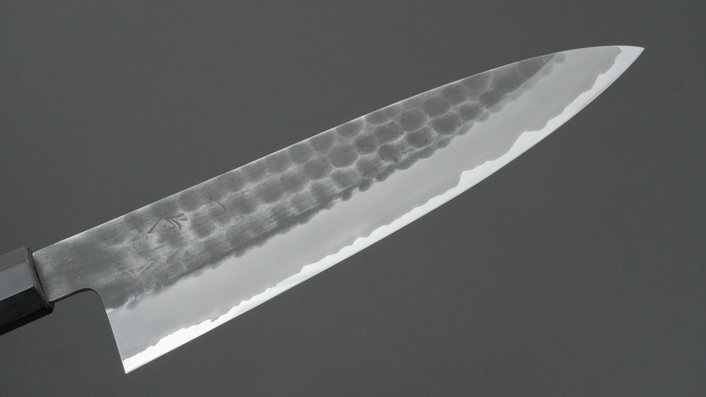 Hitohira Hinode Tsuchime Wit #2 Roestvrijstalen Gyuto 210mm Taihei Palissander Handvat