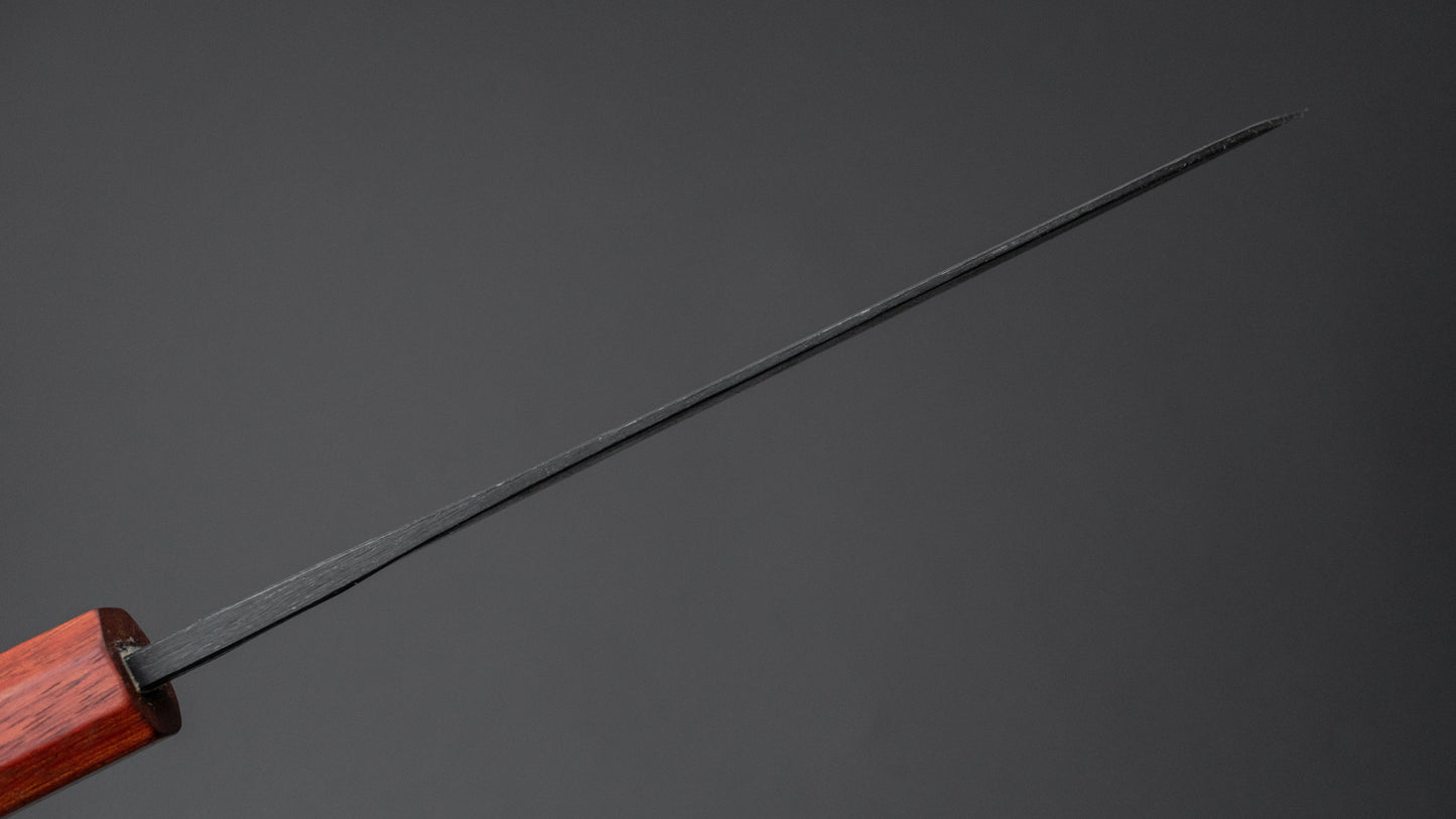 Hitohira Tosa Kurouchi Blue #2 Santoku 170 mm walnoot handvat (Rengas ferrule)