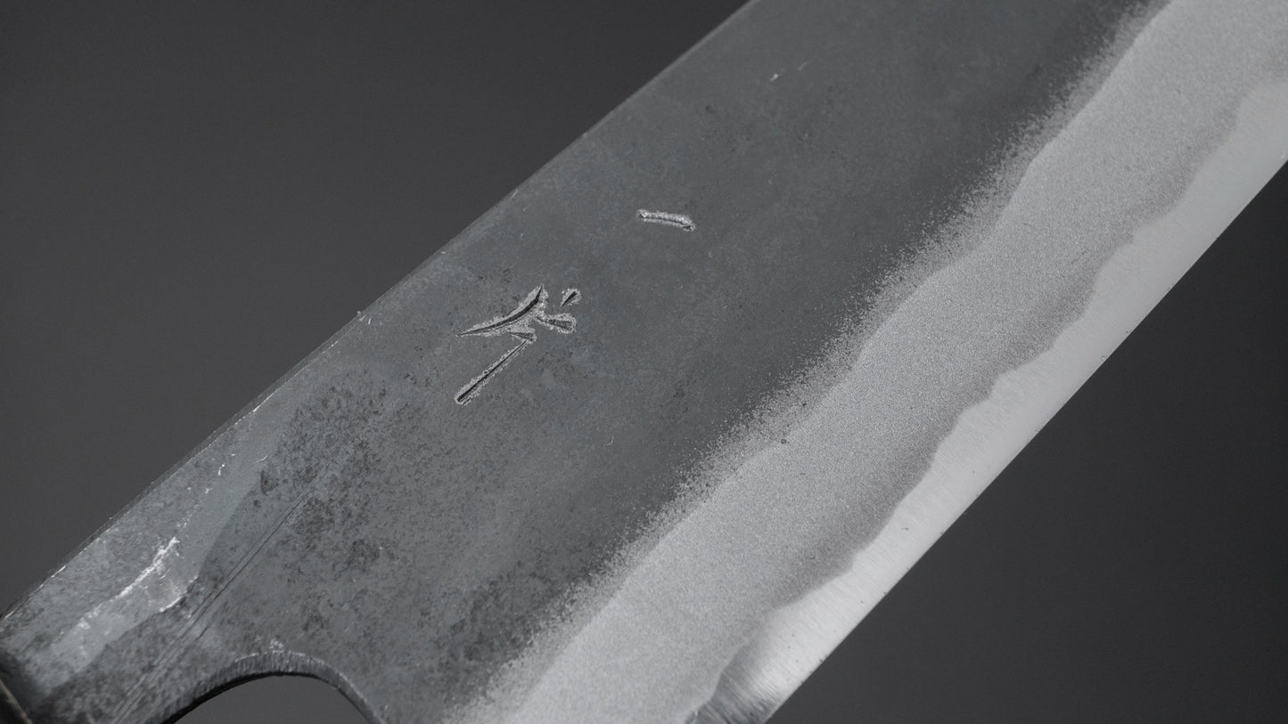 Hitohira Tosa Kurouchi Blue #2 Santoku 170mm Walnut Handle (Ziricote Ferrule)