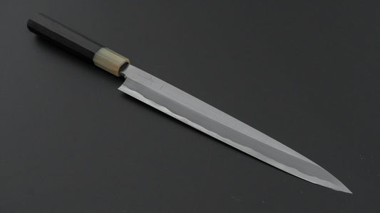 Hitohira Togashi White #1 Tachi Yanagiba 240mm Ebony Handle (Saya)