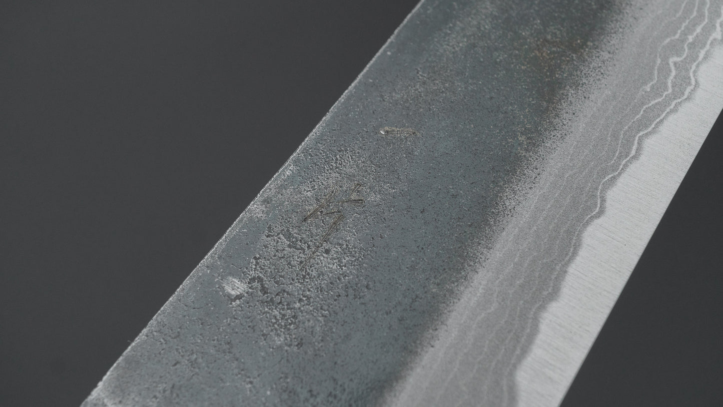 Hitohira Echizen NB White #2 Kurouchi Damascus Santoku 170mm Walnut Handle (Ziricote Ferrule)