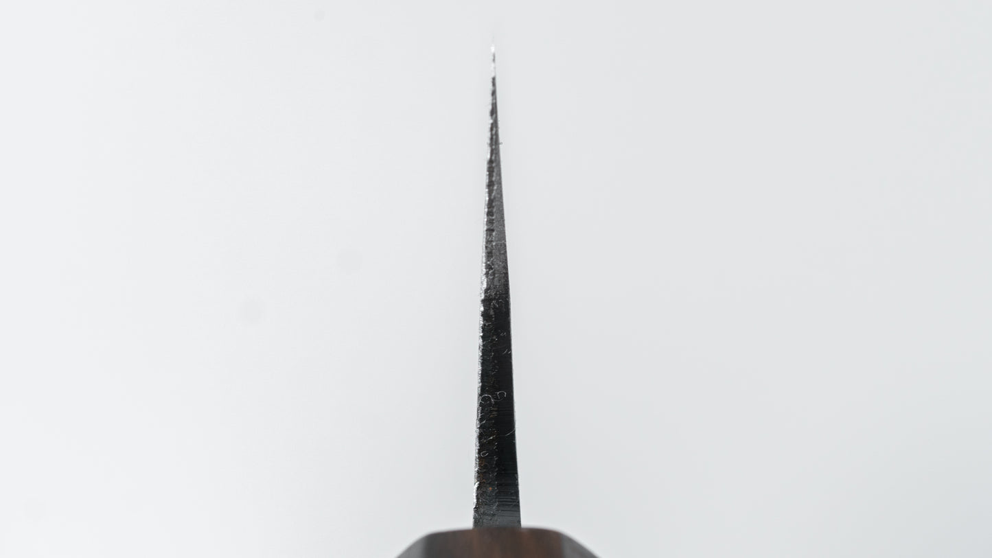 Hitohira Echizen NB White #2 Kurouchi Damascus Santoku 170mm Walnut Handle (Ziricote Ferrule)