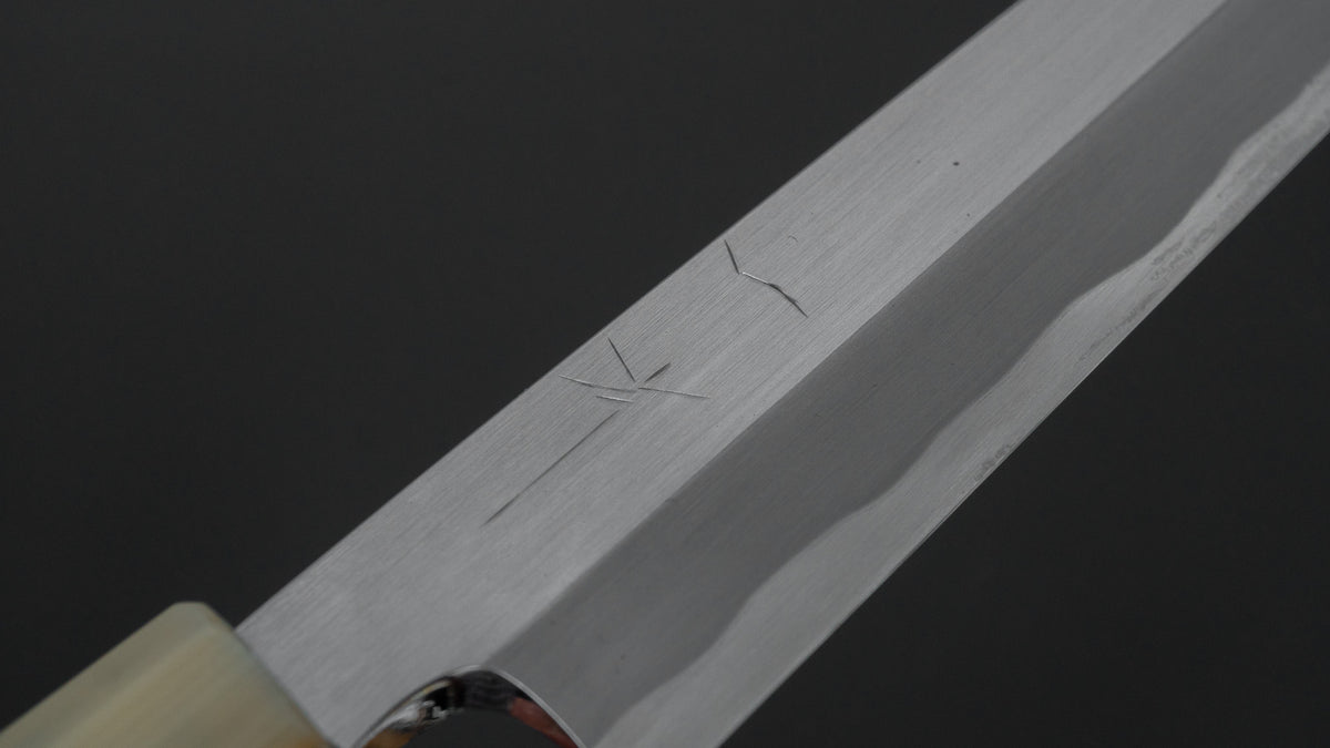 Hitohira Togashi White #1 Tachi Yanagiba 240mm Ebony Handle (Saya)
