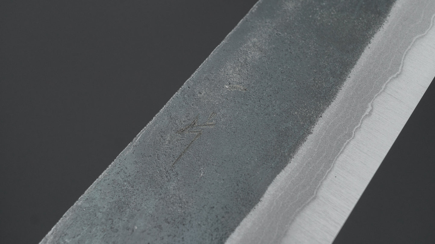 Hitohira Echizen NB White #2 Kurouchi Damascus Santoku 170mm Walnut Handle (Rengas Ferrule)