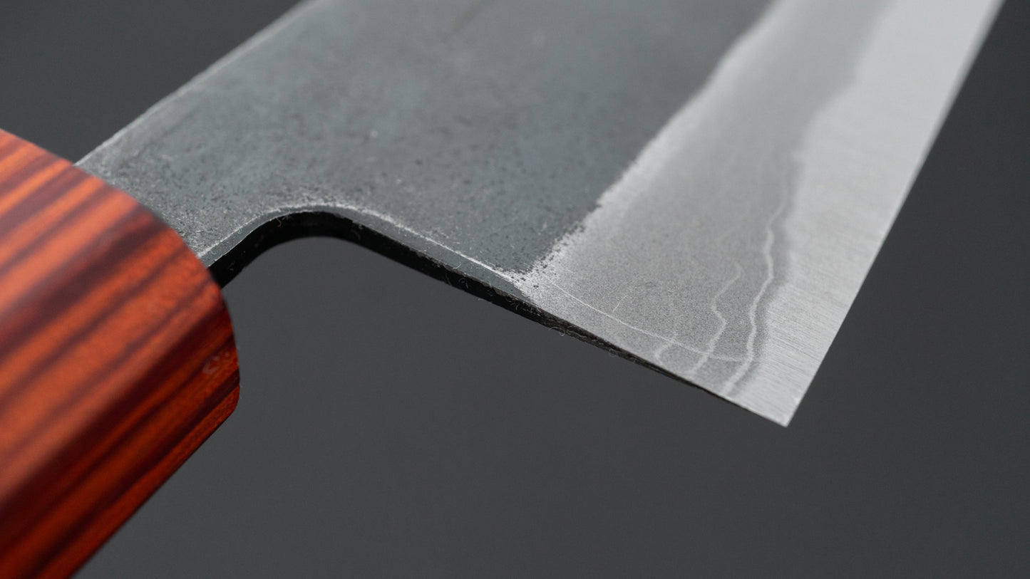 Hitohira Echizen NB White #2 Kurouchi Damascus Santoku 170mm Walnut Handle (Rengas Ferrule)