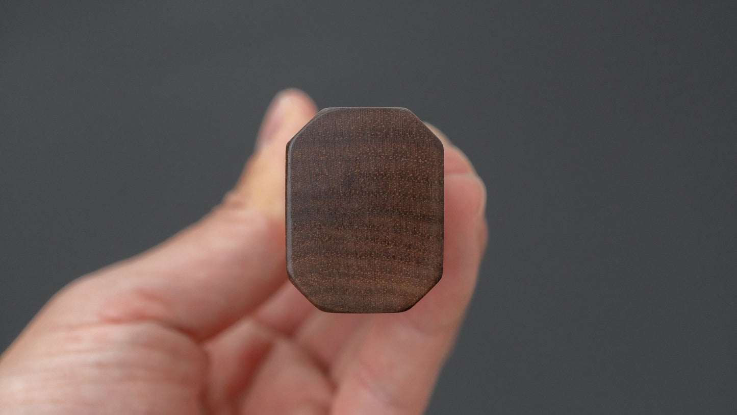 Hitohira Echizen NB White #2 Kurouchi Damascus Santoku 170mm Walnut Handle (Rengas Ferrule)