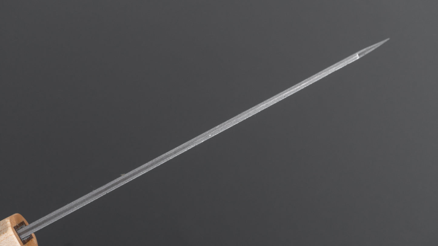 Hitohira TD Blue #2 Stainless Clad Nashiji Honesuki Kaku 150mm Walnut Handle