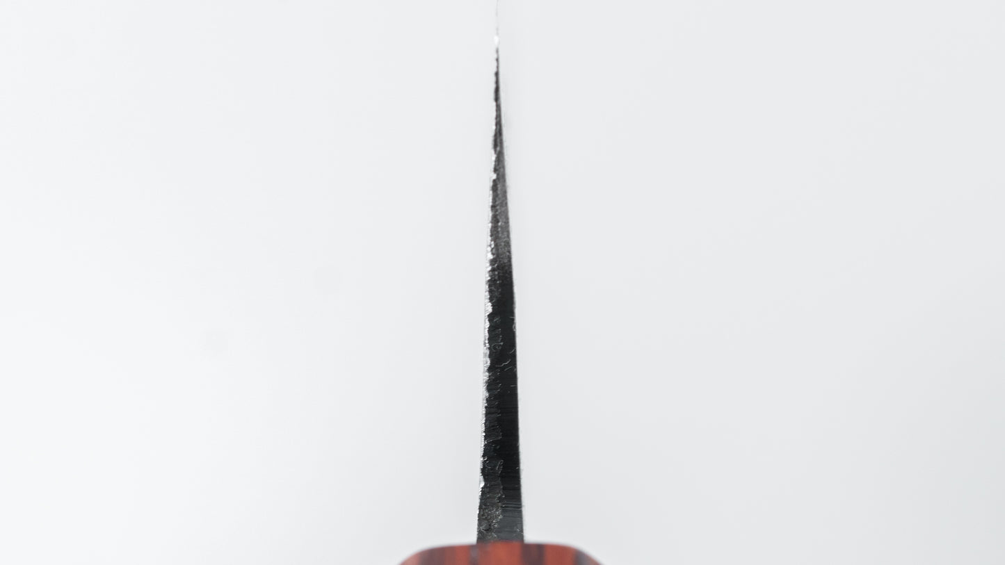 Hitohira Echizen NB White #2 Kurouchi Damascus Santoku 170mm Walnut Handle (Rengas Ferrule)