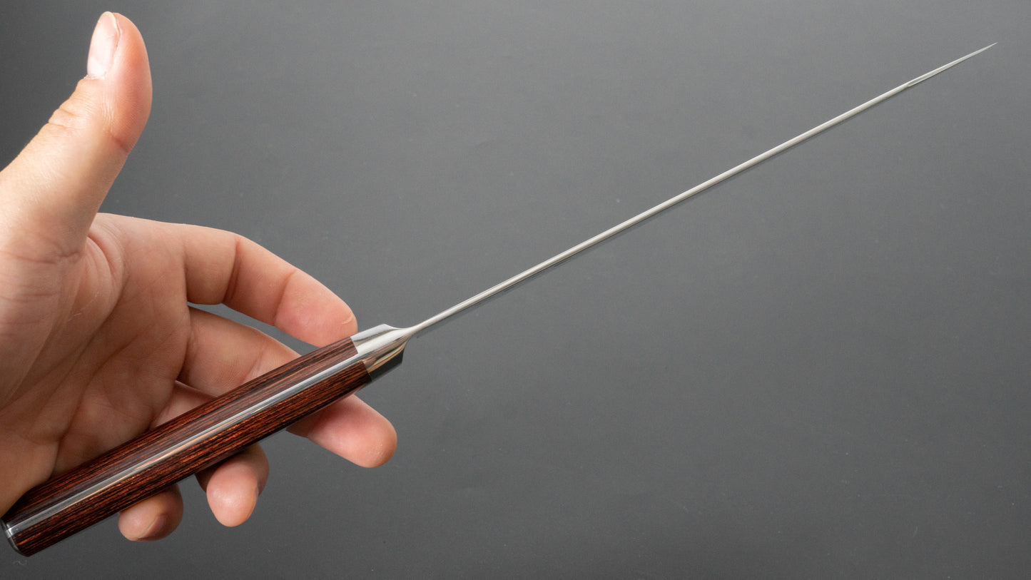 Hitohira KH roestvrij Kiritsuke Gyuto 210 mm imitatie mahoniehouten handvat