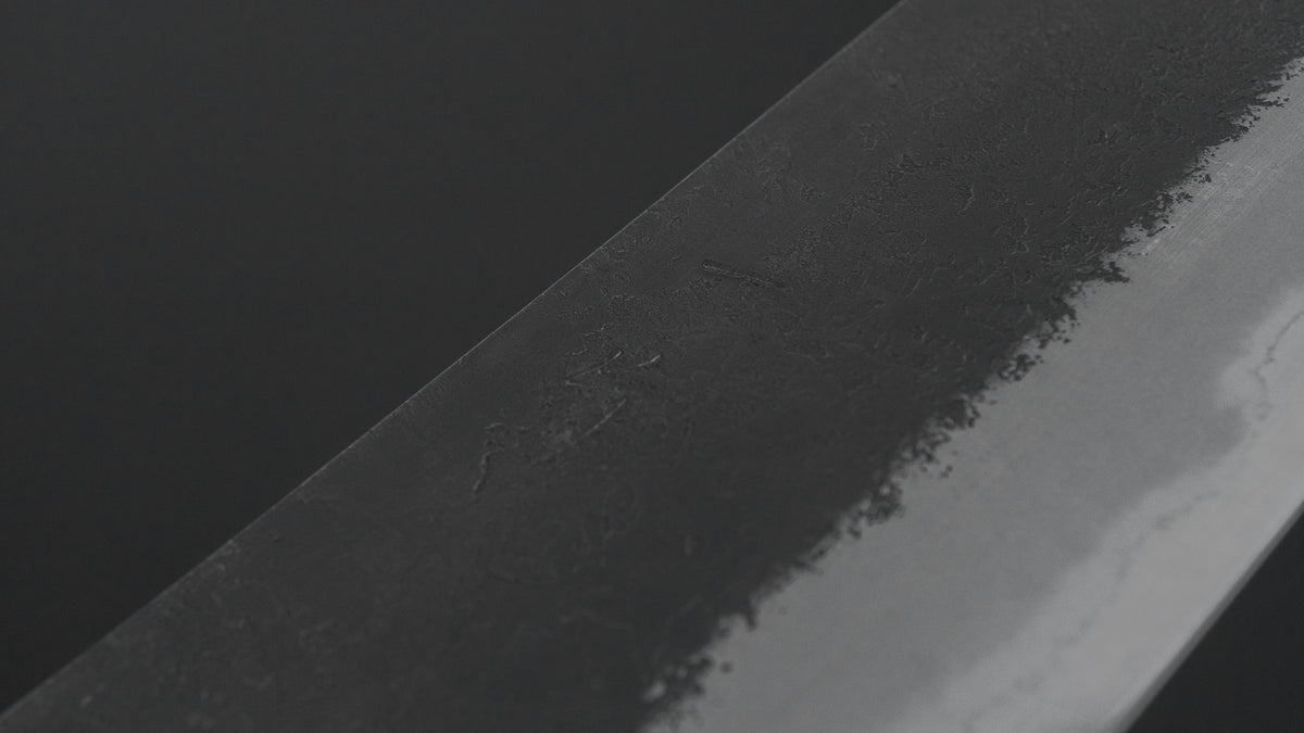 Hitohira Hinode Nashiji White #2 Stainless Clad Santoku 180mm Wood Handle