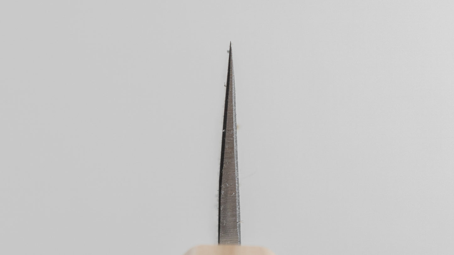 Hitohira TD Blue #2 Stainless Clad Nashiji Honesuki Kaku 150mm Walnut Handle