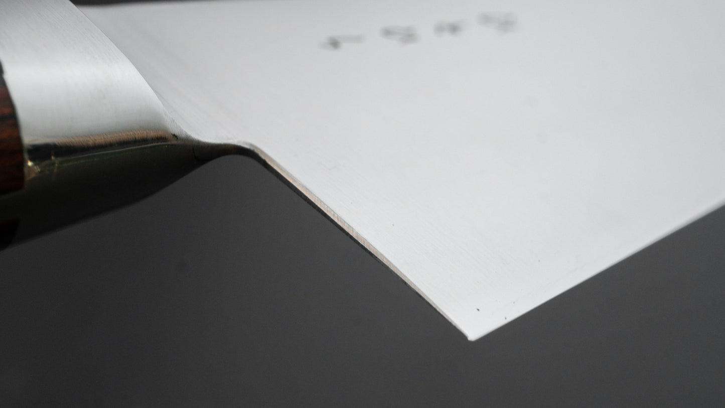 Hitohira KH roestvrij Kiritsuke Gyuto 210 mm imitatie mahoniehouten handvat