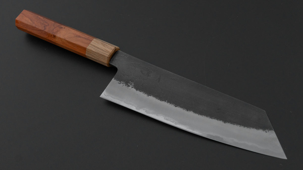 Hitohira Hinode Nashiji White #2 Stainless Clad Santoku 180mm Wenge Handle
