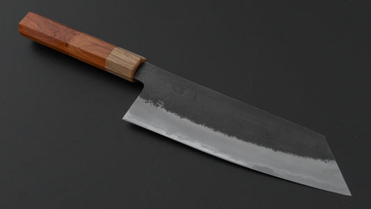 Hitohira Hinode Nashiji White #2 Stainless Clad Santoku 180mm Wenge Handle