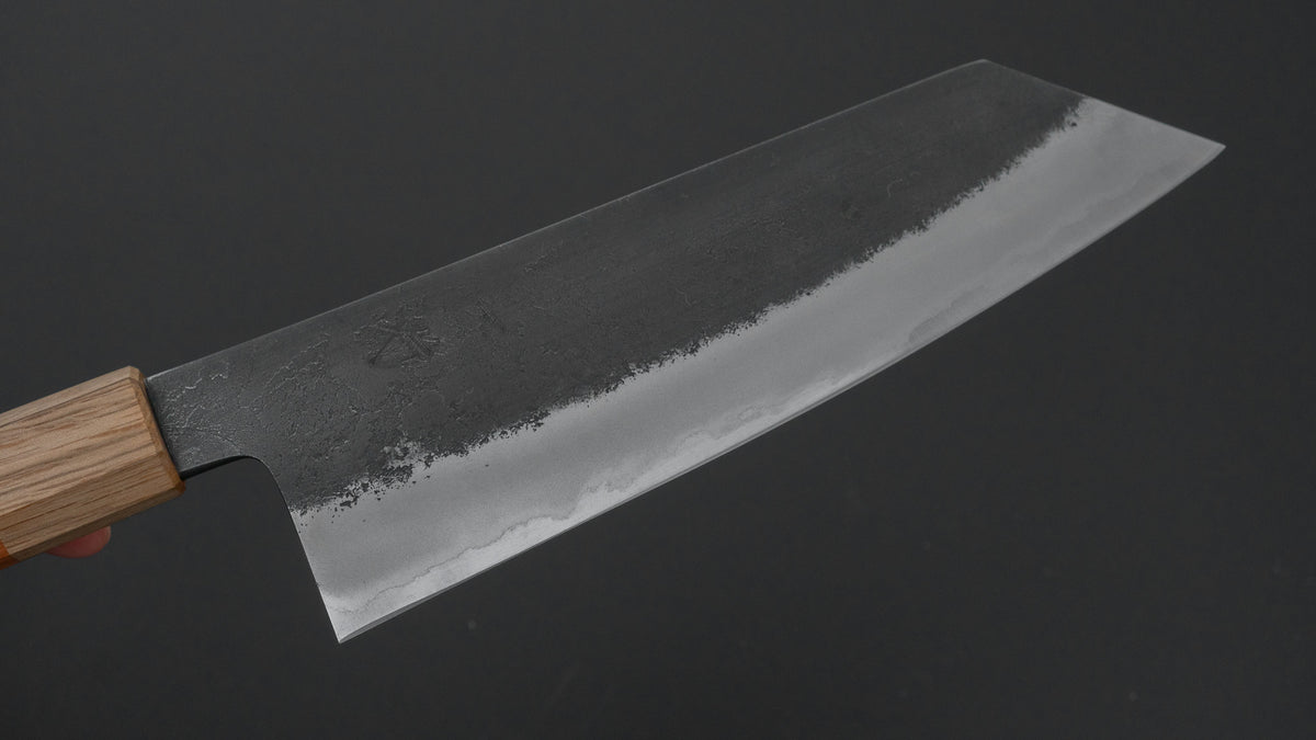 Hitohira Hinode Nashiji White #2 Stainless Clad Santoku 180mm Wenge Handle