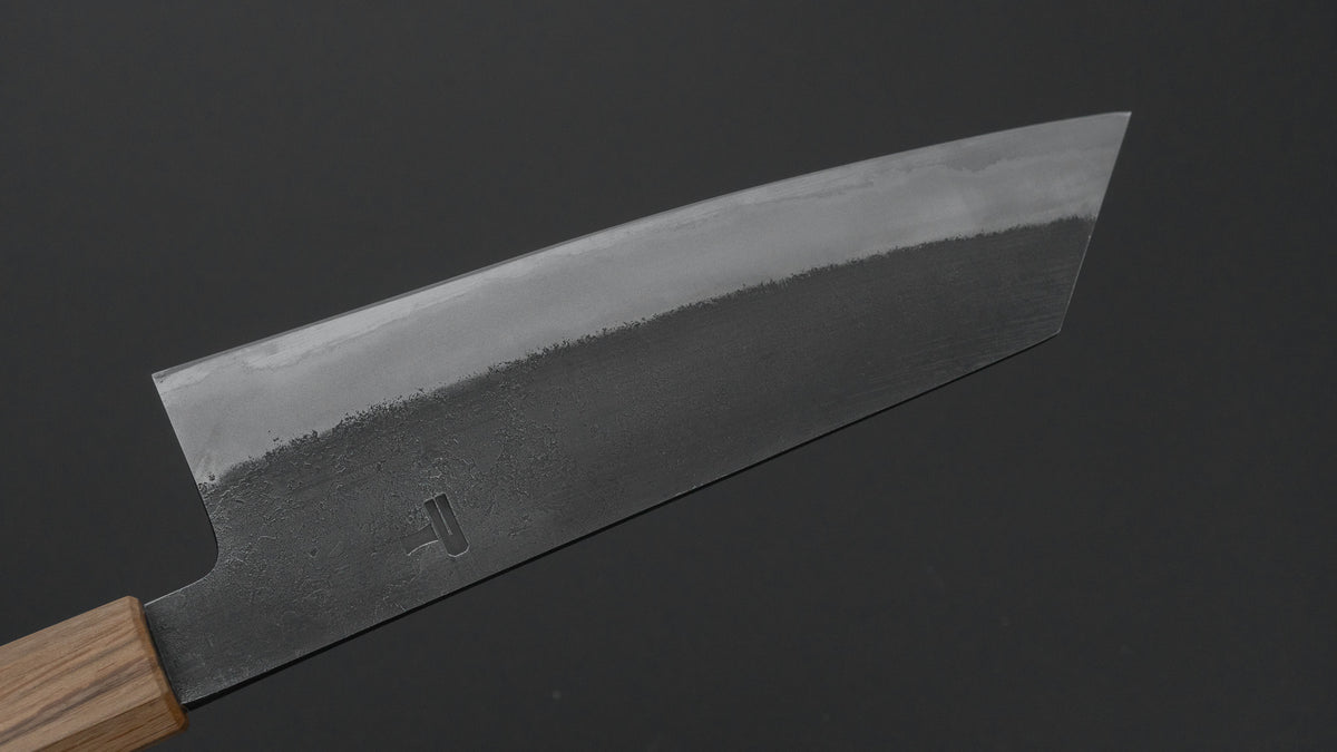 Hitohira Hinode Nashiji White #2 Stainless Clad Bunka 180mm Wood Handle