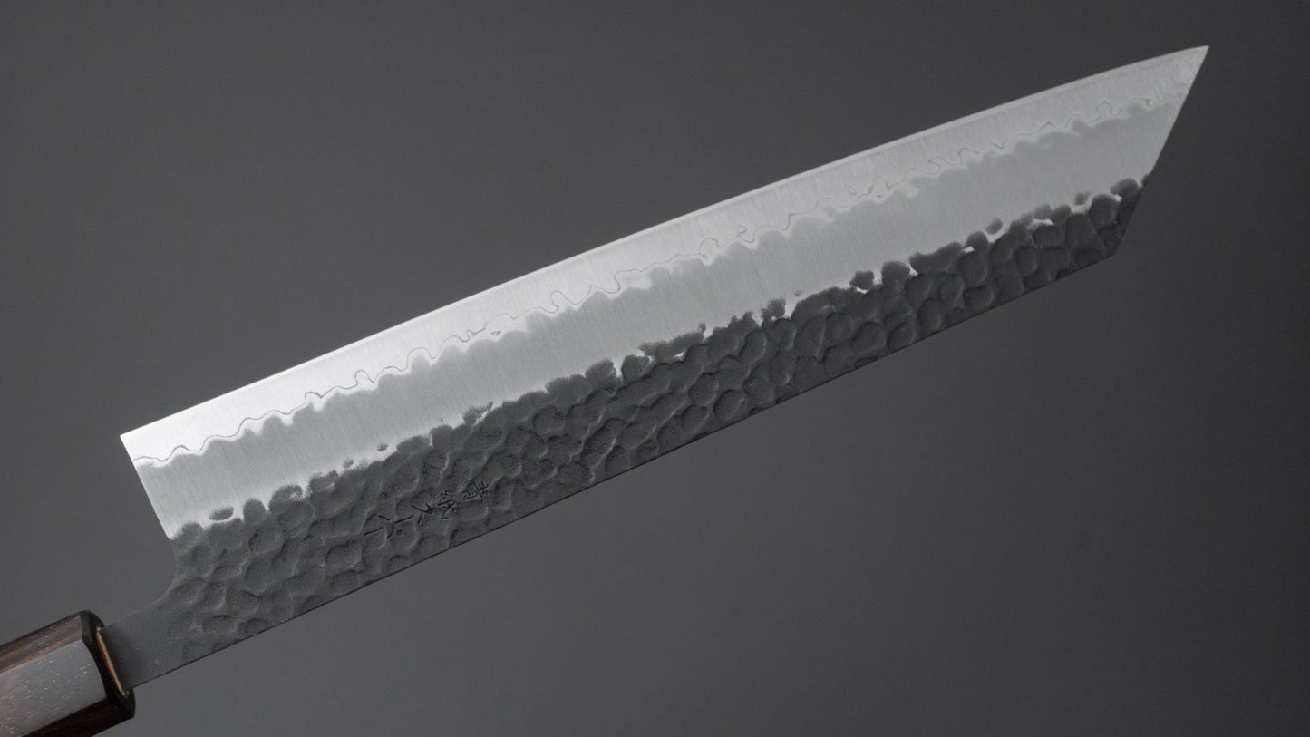 Hitohira Futana SB Kuro Tsuchime Kiritsuke Gyuto 240mm Cherry Wood Handle