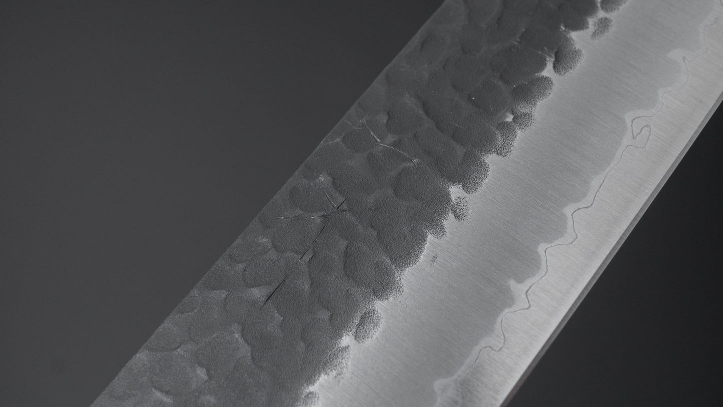 Hitohira Futana SB Kuro Tsuchime Kiritsuke Gyuto 240mm Cherry Wood Handle