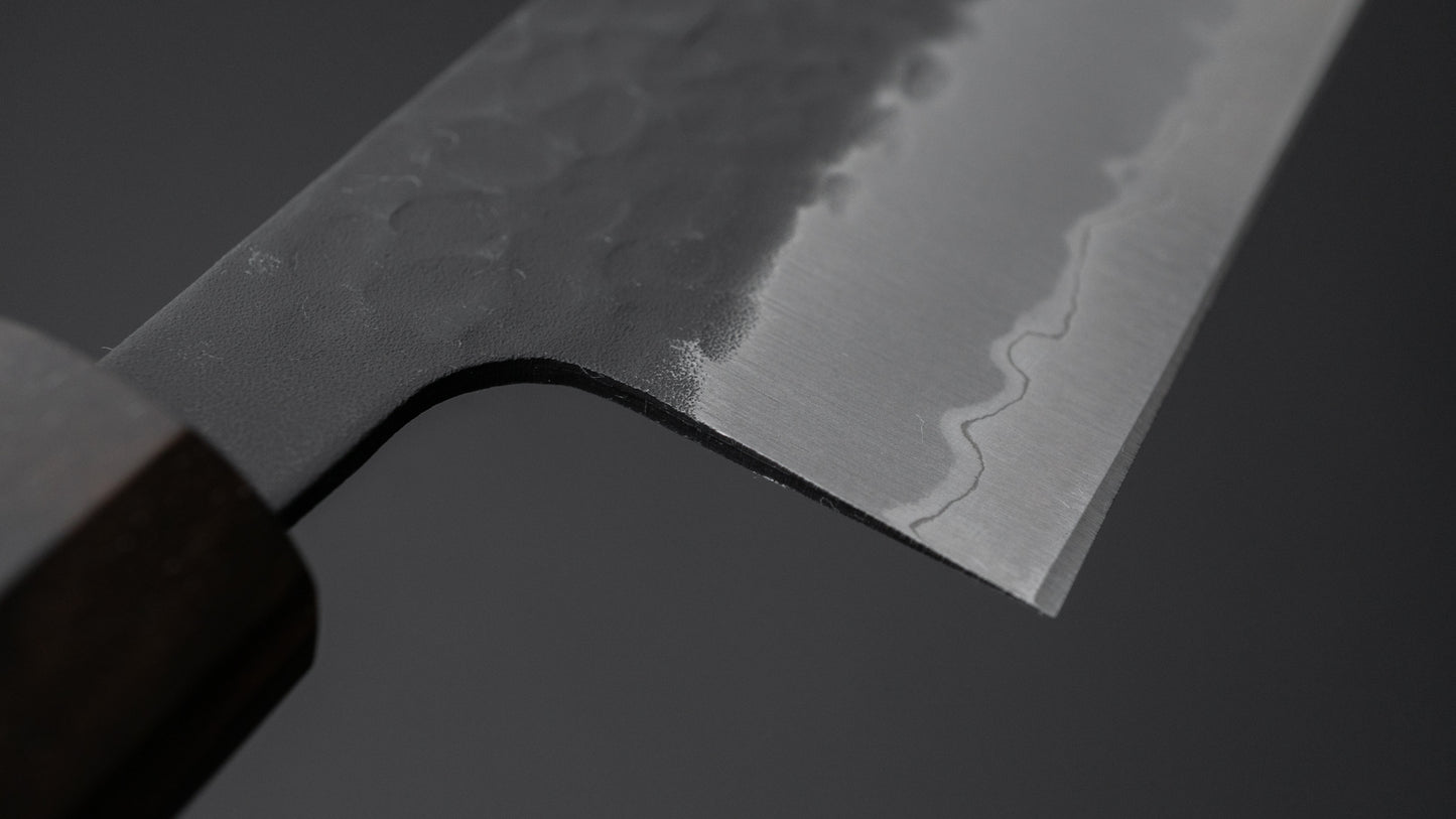 Hitohira Futana SB Kuro Tsuchime Kiritsuke Gyuto 240mm Cherry Wood Handle