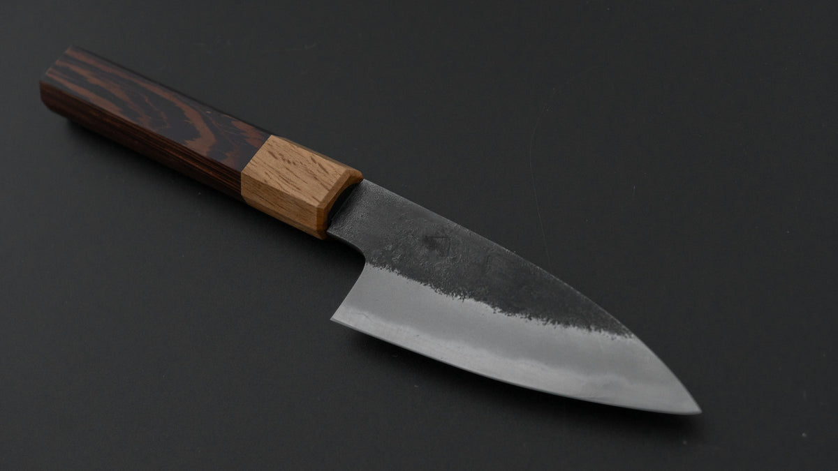 Hitohira Hinode Nashiji White #2 Stainless Clad Paring 90mm Wenge Handle